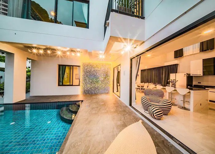 Villa 944summer Villa曼谷中心asok&tong Lor800海天别墅 *