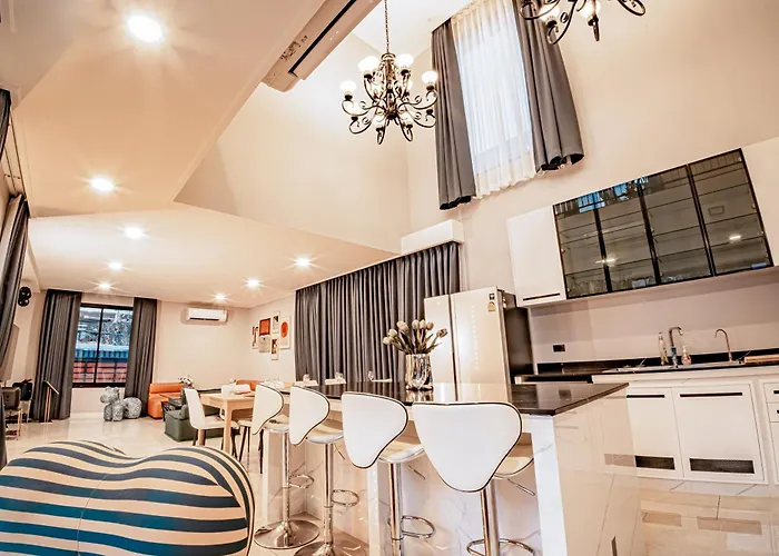 944summer Villa曼谷中心asok&tong Lor800海天别墅 Villa